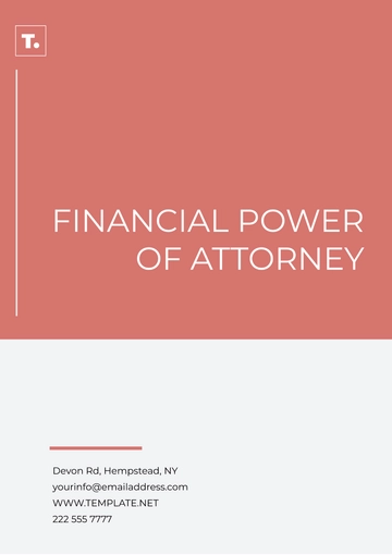 Free Financial Power of Attorney Template to Edit Online