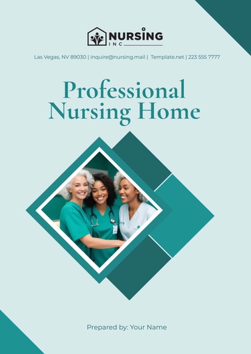 Free Professional Nursing Home Cover Page Template to Edit Online