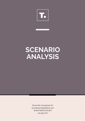 Free Scenario Analysis Template to Edit Online