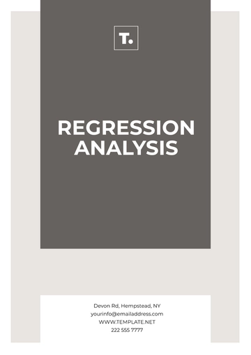 Free Regression Analysis Layout Template to Edit Online