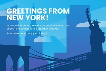 Free World Tourism Day Postcard Template to Edit Online