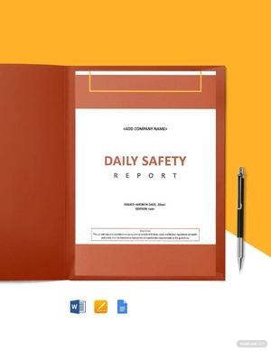 Construction Safety Daily Report Template