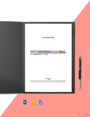 Construction Site Safety Report Template