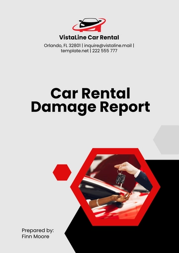 Free Car Rental Damage Report Template to Edit Online