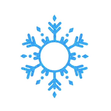 Free Glitter Snowflake Clipart to Edit Online