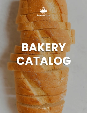 Free Bakery Catalog Template to Edit Online