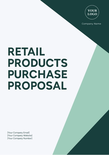 Free Retail Products Purchase  Proposal Template to Edit Online