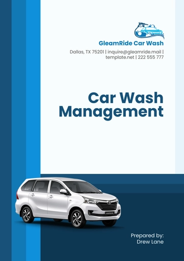 Free Car Wash Management Template to Edit Online Free Car Wash Management Template to Edit Online