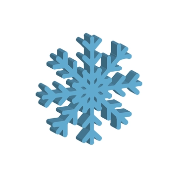 Free 3D Snowflake Clipart to Edit Online