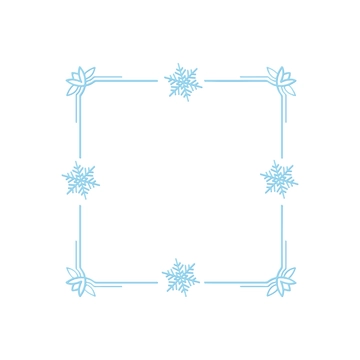 Free Snowflake Border Clipart to Edit Online
