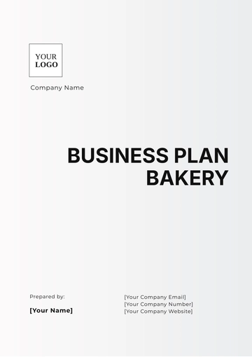 Free Business Plan Bakery Template to Edit Online