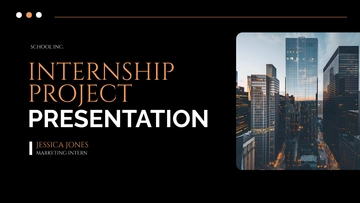 Free Internship Project Presentation Template to Edit Online