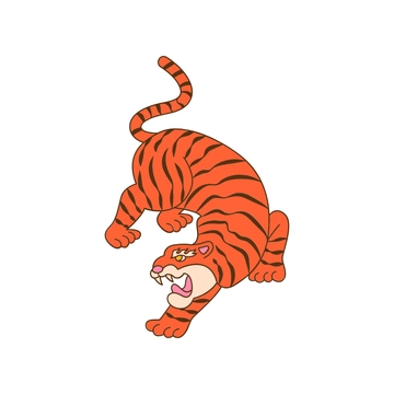 Free Vintage Tiger Clipart to Edit Online