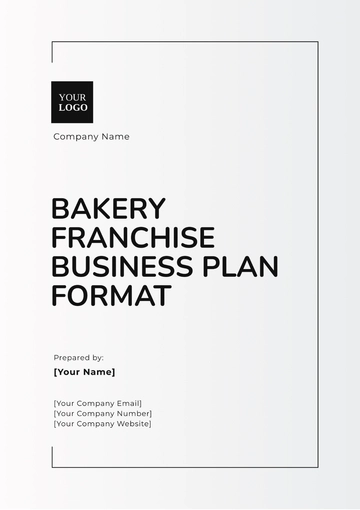 Free Bakery Franchise Business Plan Format Template to Edit Online