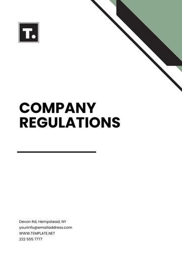 Free Company Regulations Template to Edit Online