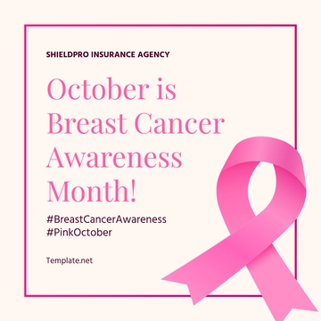 Free Breast Cancer Awareness Month Social Media Post Template to Edit Online