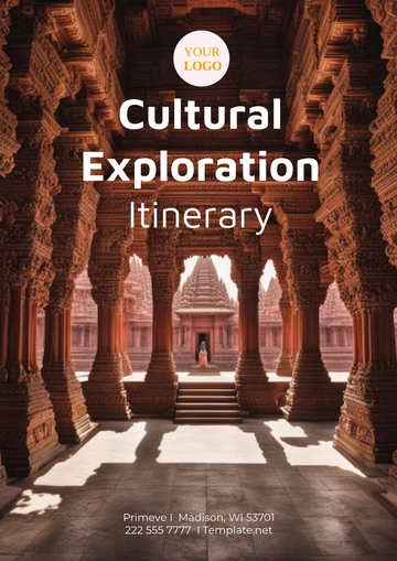 Free Cultural Exploration Itinerary Template to Edit Online