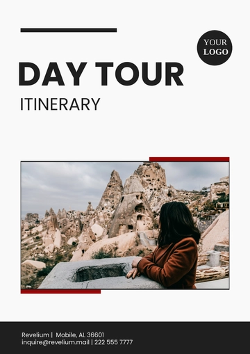 Free Day Tour Format Itinerary Template to Edit Online