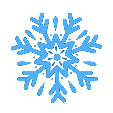 Free Blue Snowflake Clipart to Edit Online