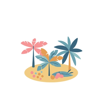 Free Colorful Tropical Clipart to Edit Online
