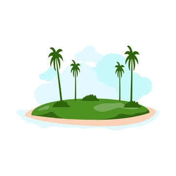 Free Tropical Island Clipart to Edit Online