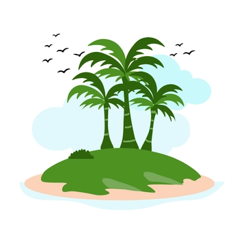 Free Tropical Paradise Clipart to Edit Online
