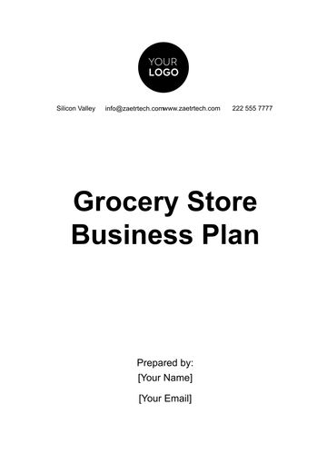 Free Grocery Store Business Plan Template to Edit Online