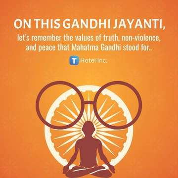 Free Gandhi Jayanti Template to Edit Online