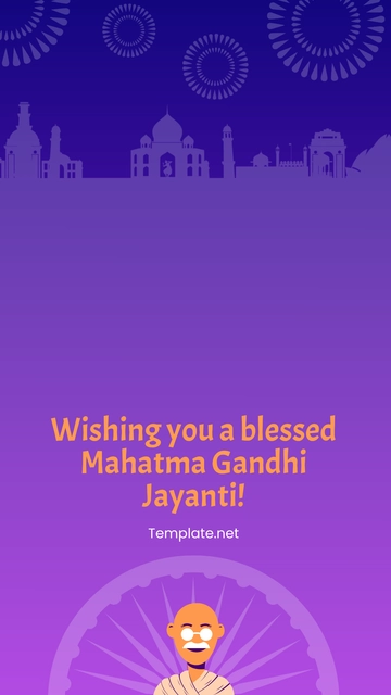 Free Mahatma Gandhi Jayanti Template to Edit Online