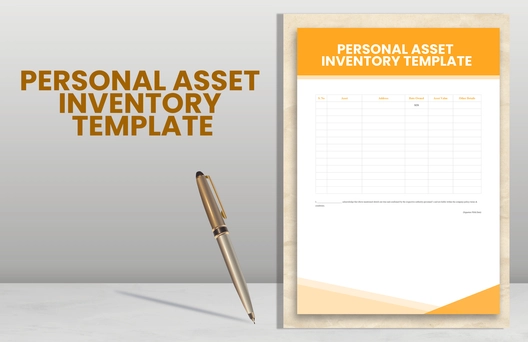 Personal Asset Inventory Template