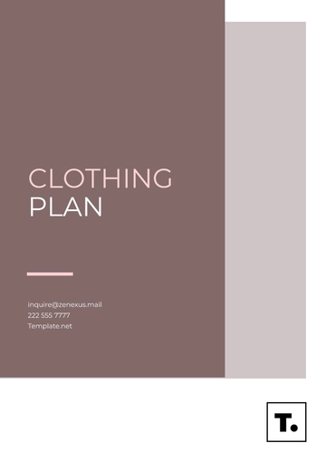 Free Sample Clothing Plan Template to Edit Online