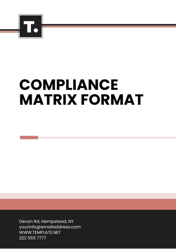 Free Compliance Matrix Format Template to Edit Online