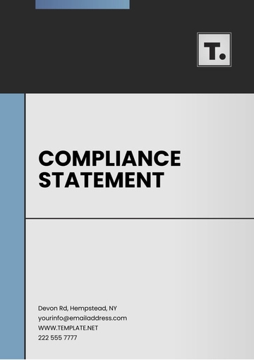 Free Compliance Statement Template to Edit Online