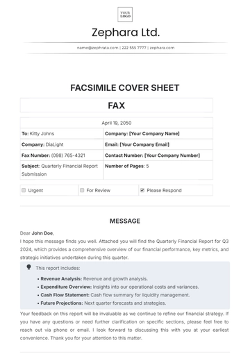 Free Facsimile Cover Sheet Template to Edit Online