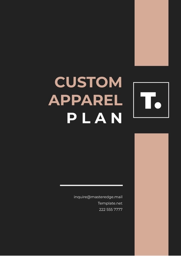 Free Custom Apparel Plan Printable Template to Edit Online