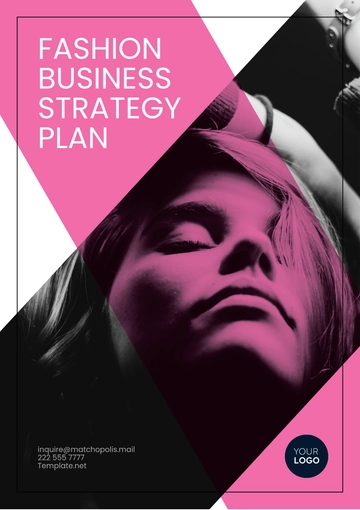 Free Fashion Business Strategy Plan Template to Edit Online