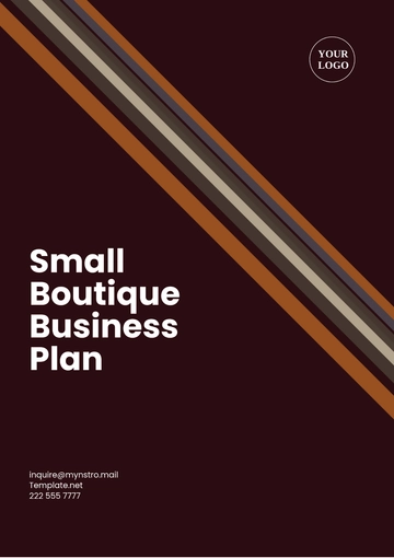 Free Small Boutique Business Plan Template to Edit Online