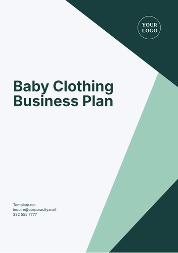 Free Baby Clothing Business Plan Template to Edit Online
