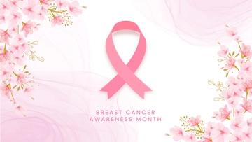 Free Breast Cancer Awareness Month Background Template to Edit Online