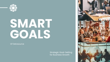 Free SMART Goals Presentation Template to Edit Online