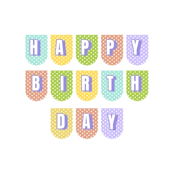 Free Birthday Banner Clipart to Edit Online