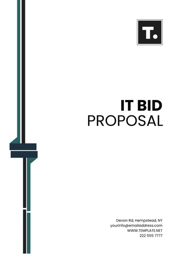 Free IT Bid Proposal Template to Edit Online