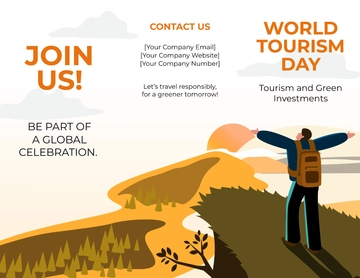 Free World Tourism Day Brochure Template to Edit Online
