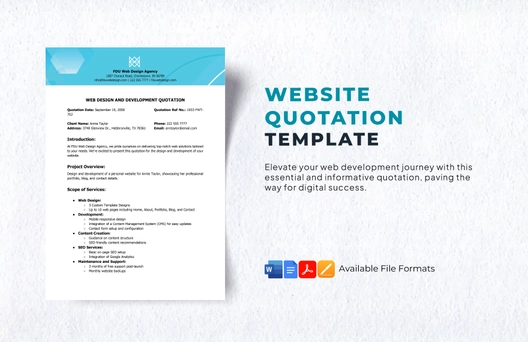Website Quotation Template
