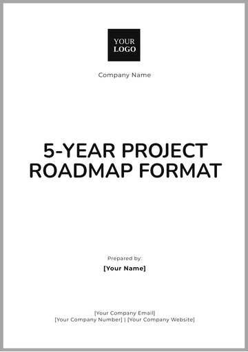 Free 5-Year Project Roadmap Format Template to Edit Online