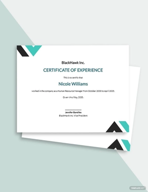 Modern HR Certificate Template