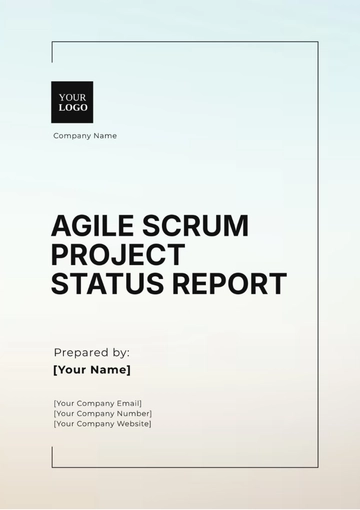 Free Agile Scrum Project Status Report Template to Edit Online