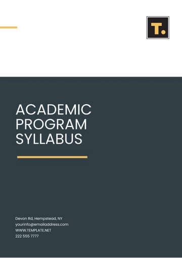 Free Academic Program Syllabus Template to Edit Online