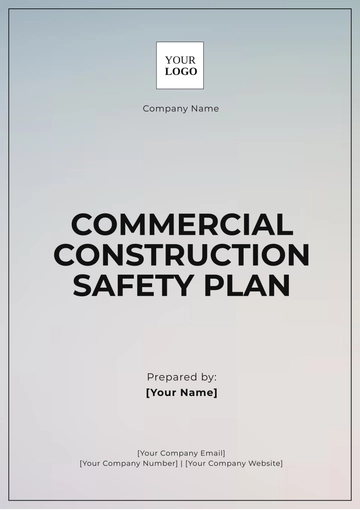 Free Commercial Construction Safety Plan Template to Edit Online