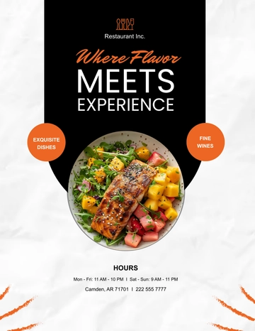 Free Colorful Restaurant Flyer Template to Edit Online